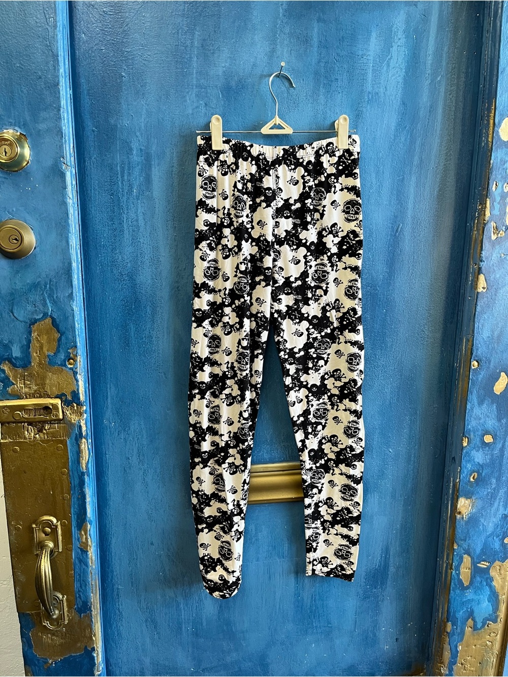 Eve Black & White Floral Kids Leggings
